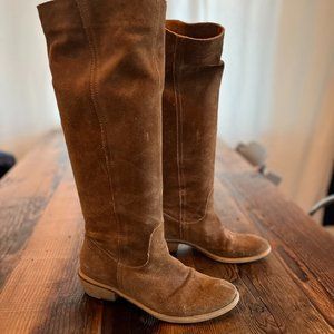 Women's Aldo Light-Brown Suede Boots - Size 39